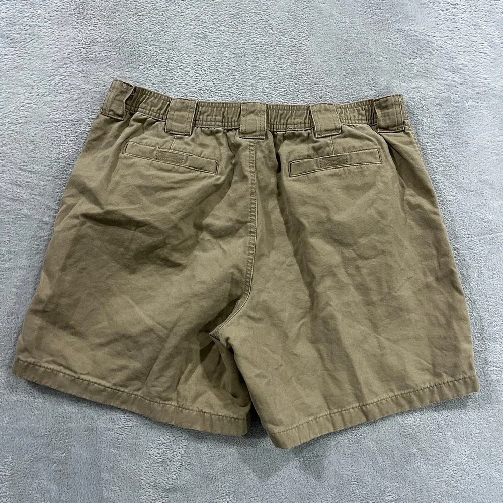 LL Bean Mens Cargo Comfort Waist Shorts 36* Khaki Outdoor 225022 Utility Y2K‎